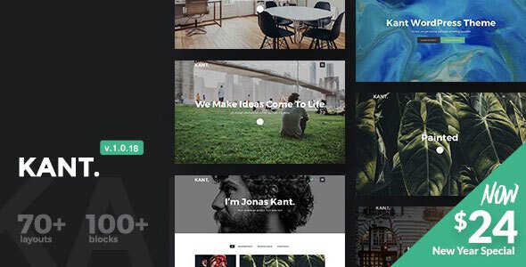 Kant – A Multipurpose WordPress Theme for Startups, Creatives and Freelancers