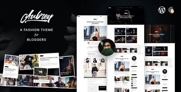 Aubrey – An Elegant WordPress Blog For Fashion Enthusiasts