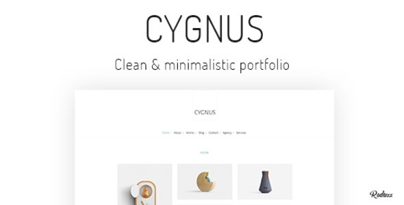 Cygnus – Clean and minimalistic portfolio theme