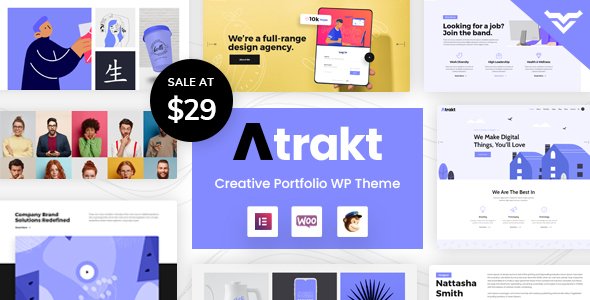 Atrakt – Creative Portfolio WordPress Theme