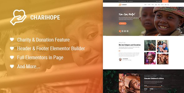 Charihope – Charity and Donation WordPress Theme