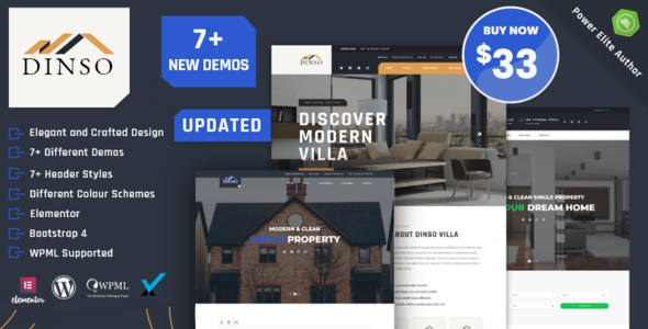 Dinso – Single Property & Apartment WordPress Theme