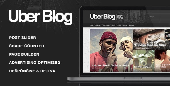 UberBlog – Blogging WordPress Theme