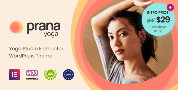 Prana Yoga –  Fitness Theme for Elementor