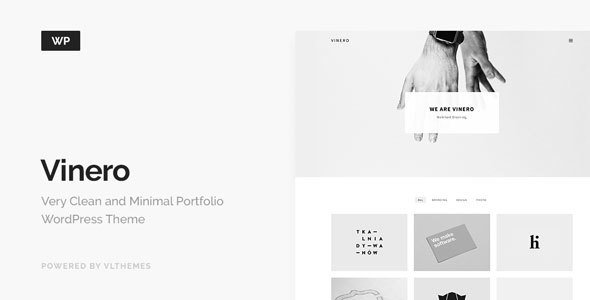 Vinero – Very Clean and Minimal Portfolio WordPress Theme