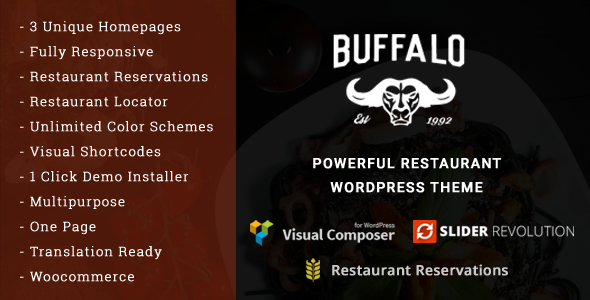 Buffalo – Cafe & Restaurant WordPress Theme
