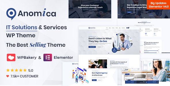 Anomica – IT Solutions and Services WordPress Theme