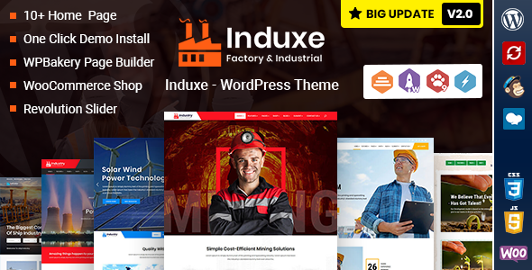 Induxe – Industry & Factory WordPress