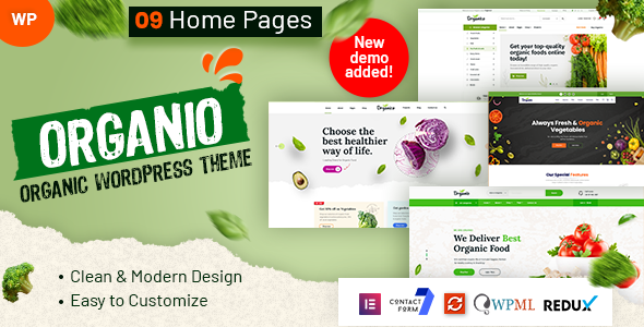 Organio – Organic Food Store WordPress