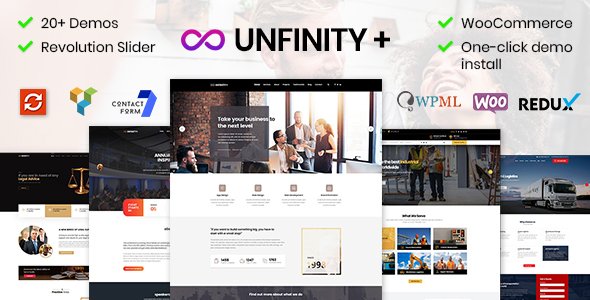 Unfinity – One page WordPress