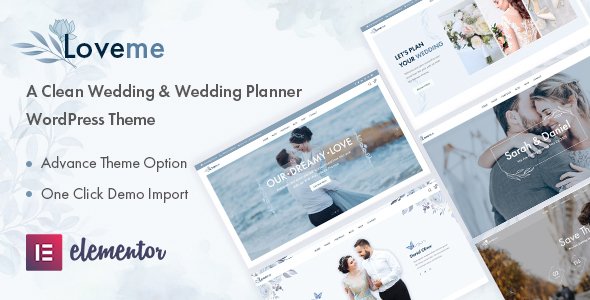 Loveme – Wedding & Wedding Planner WordPress Theme