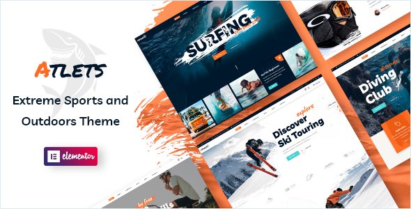 Atlets – Extreme and Outdoors WordPress Theme