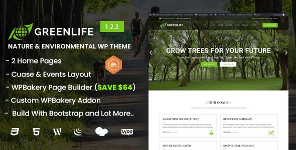 Greenlife – Nature & Environmental WP Theme