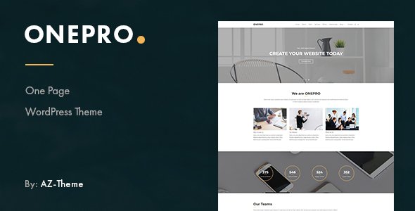 OnePro – Responsive Onepage WordPress Theme