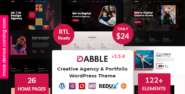 Dabble – Creative Agency & Portfolio WordPress Theme