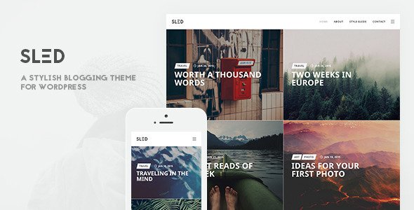 SLED – A Stylish Blogging Theme for Sharing Stories
