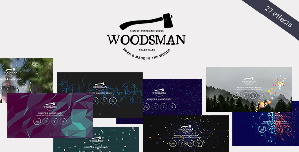 Woodsman – Exclusive Coming Soon WordPress Theme