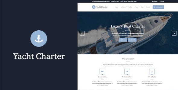 Yacht Charter – WordPress Theme