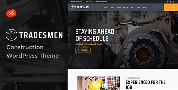 Tradesmen – Construction WordPress Theme