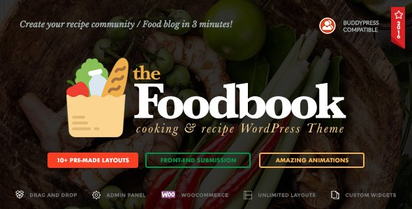 Foodbook – Recipe Community, Blog, Food & Restaurant Theme