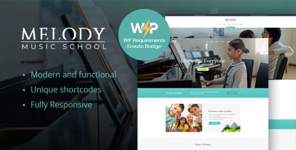 Melody – Arts & Music School WordPress Theme