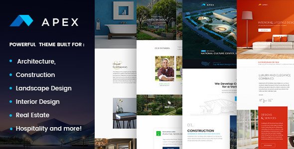 Apex – Construction, Builders, Designers & Architects WordPress Theme
