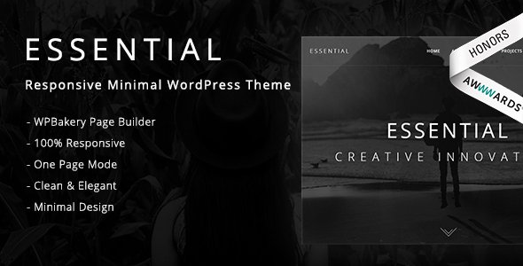 Essential – Responsive Minimal WordPress Theme