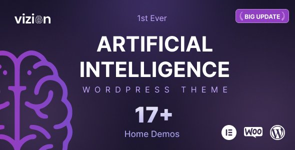 Vizion 4.0 – Artificial Intelligence AI WordPress Theme