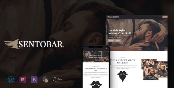 Sentobar – Barbershop WordPress Theme