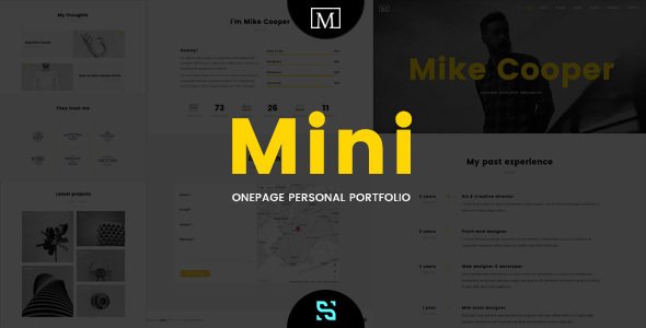 Mini – Onepage Personal Portfolio Theme