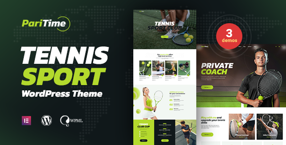Paritime – Tennis Club WordPress Theme