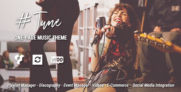 Tune – One-Page Music WordPress Theme
