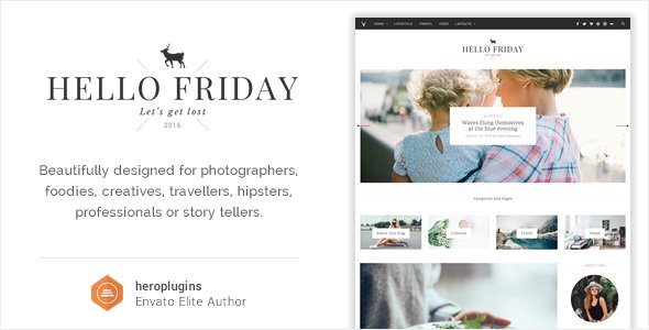 Hello Friday – Elegant Lifestyle Blog Theme