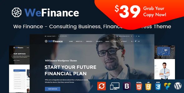 We Finance – Consulting Business WordPress Theme