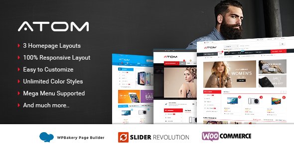 Atom – Responsive WooCommerce WordPress Theme
