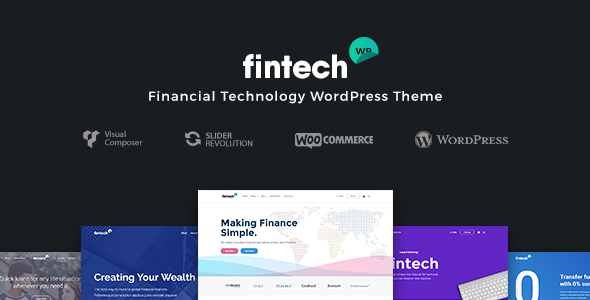 Fintech WP – Financial Technology and Services WordPress Theme