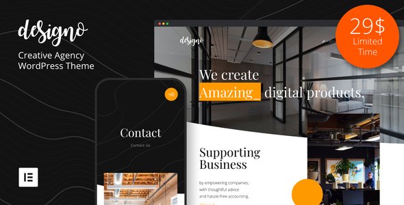 Designo – Creative Agency WordPress Theme