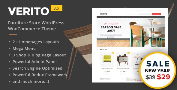 Verito – Furniture Store WooCommerce WordPress Theme