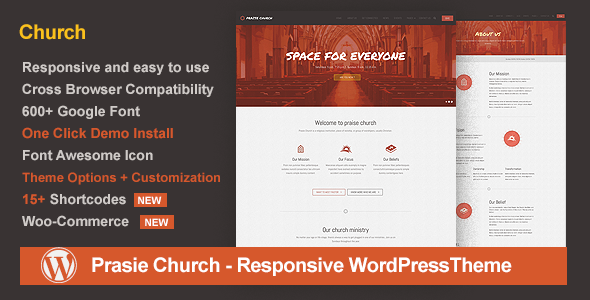 Praise Church – Responsive WordPress Theme