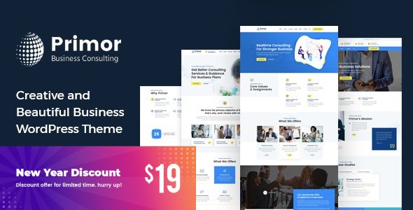 Primor – Business Consulting WordPress Theme