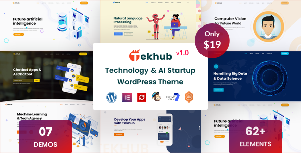 Tekhub – Multipurpose Technology WordPress Theme