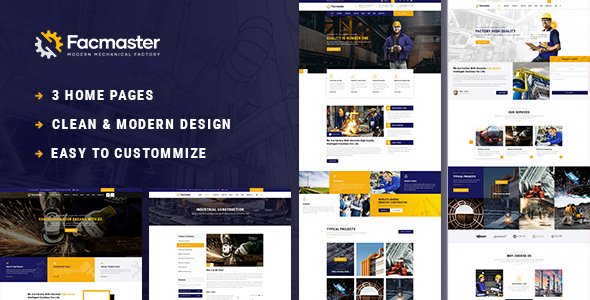 Facmaster – Factory & Industrial WordPress Theme
