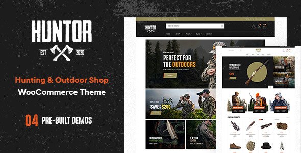 Huntor – Hunting & Outdoor Shop WooCommerce theme