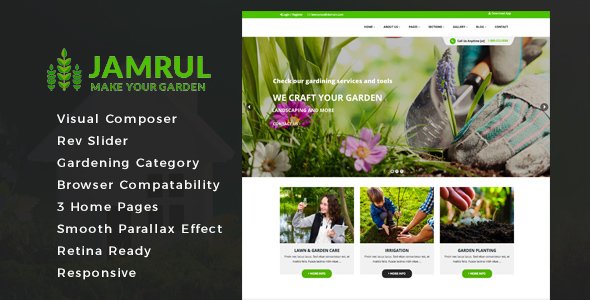 Jamrul – Landscaping WordPress Theme