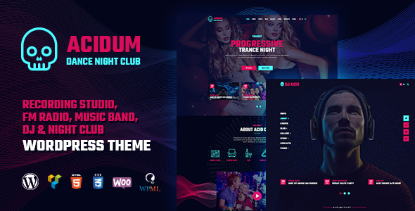 Acidum – Night Club and DJ WordPress Theme