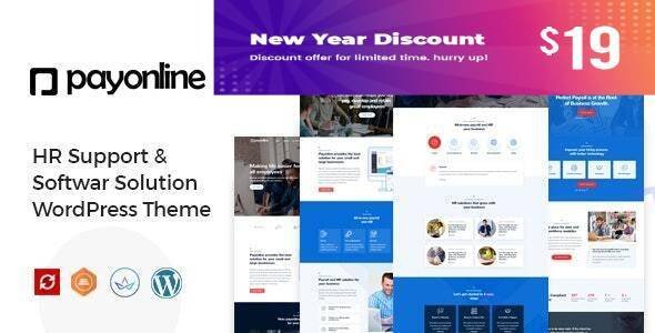 Payonline – Online Payroll and HR Software WordPress Theme