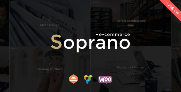 Soprano – Minimalistic Multi-Purpose WordPress Theme