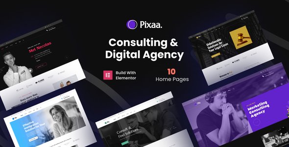 Pixaa – Consulting & Digital Agency WordPress Theme