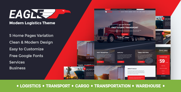 Eagle – Logistics & Transportation WordPress Theme