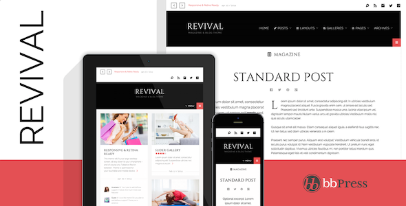 Revival – Modern Magazine & Blog WordPress Theme